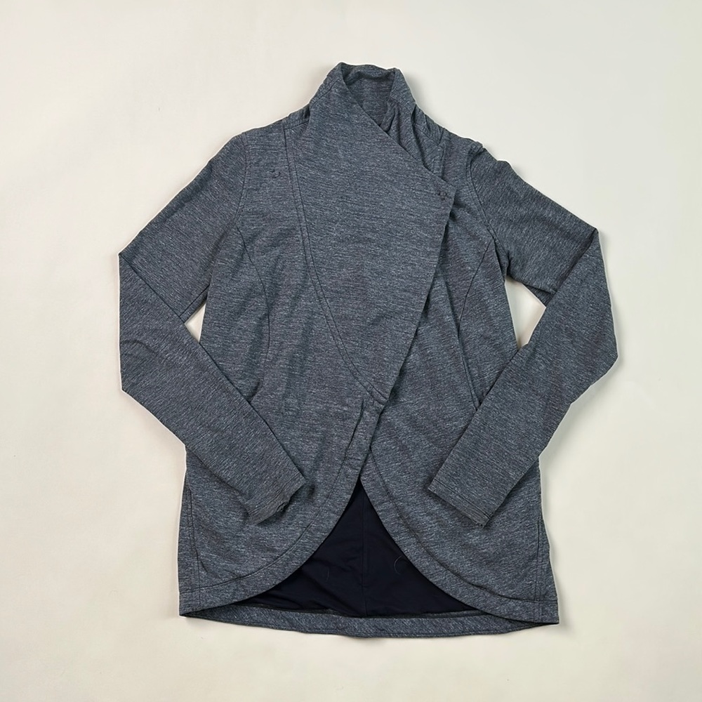 Lululemon crossover neck open jacket with pockets